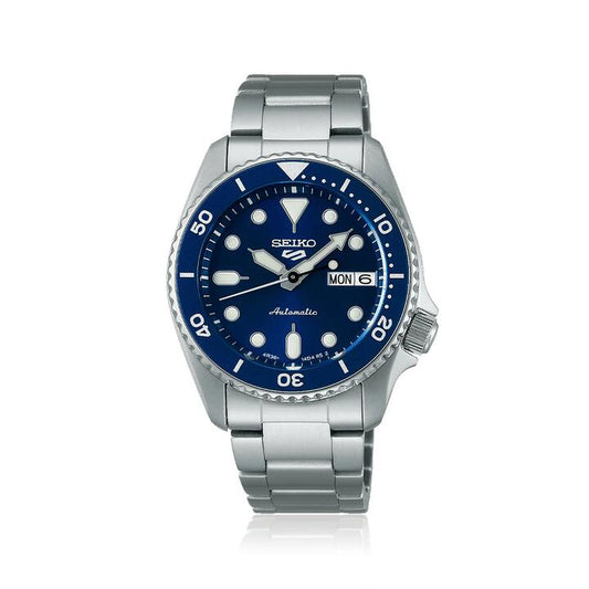 Image of Watches. Productname: Seiko 5 Sports Automatic Silver Tone Watch SRPL77K in colour by brand - Seiko