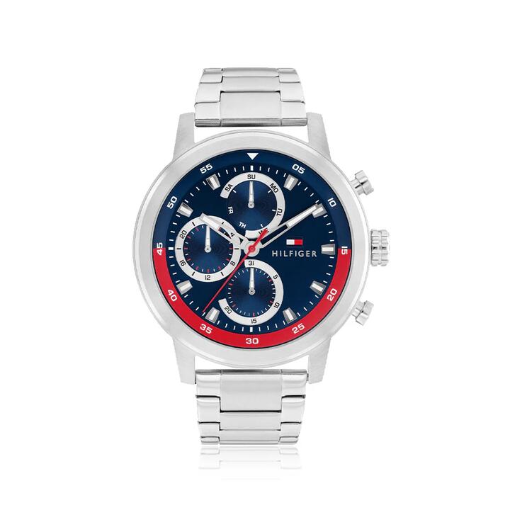 Image of Watches. Product name - Tommy Hilfiger Rocky Silver Tone Quartz Multifunction Watch 1792179 in colour by brand - Tommy Hilfiger