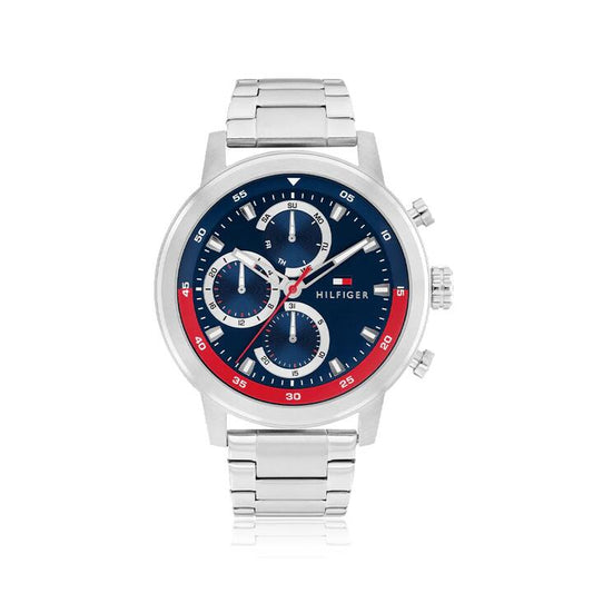 Image of Watches. Product name - Tommy Hilfiger Rocky Silver Tone Quartz Multifunction Watch 1792179 in colour by brand - Tommy Hilfiger