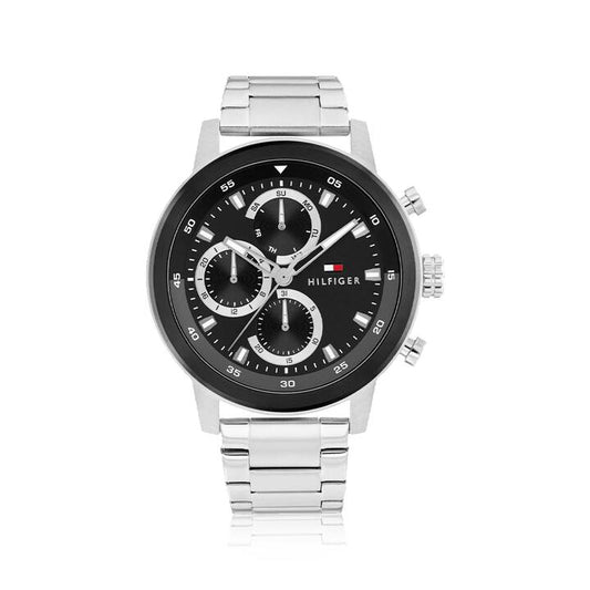 Image of Watches. Product name - Tommy Hilfiger Rocky Silver Tone Quartz Multifunction Watch 1792181 in colour by brand - Tommy Hilfiger