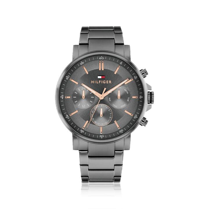 Image of Watches. Productname: Tommy Hilfiger Men's Tyson Quartz Multifunction Watch 1710711 in Watch colour by brand - Bevilles