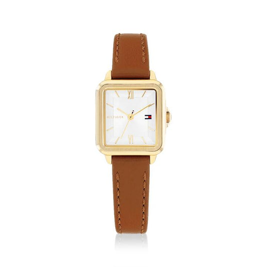 Image of Watches. Productname: Tommy Hilfiger Mia Quartz Brown Leather Watch 1782859 in colour by brand - Tommy Hilfiger