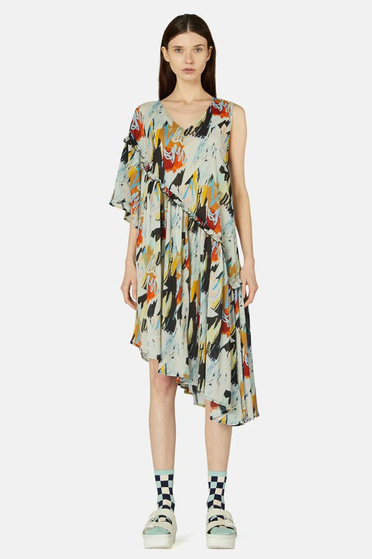 Image of Dresses. Productname: Resonance Long Dress in Print colour by brand - Gorman
