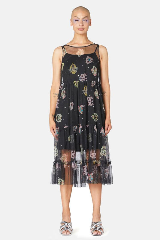 Image of Dresses. Productname: Psy Zetta Terra Sequin Dress in Multi colour by brand - Gorman