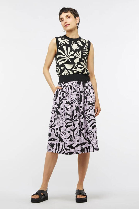Image of a model wearing Skirts. Productname: Volcano Skort in Print colour by brand - Gorman
