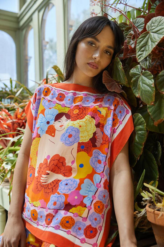 Image of Accessories. Productname: Mathilde Scarf Top in Print colour by brand - Gorman