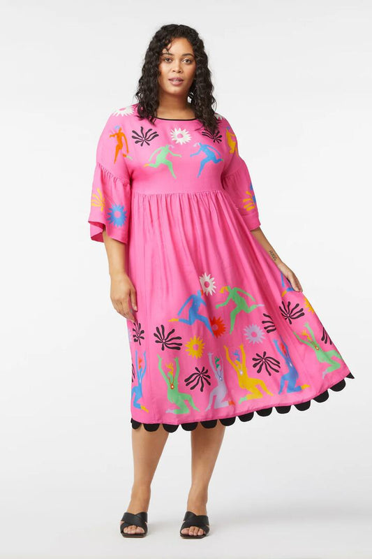 Image of Dresses. Product name - Hands Up Dress in Print colour by brand - Gorman
