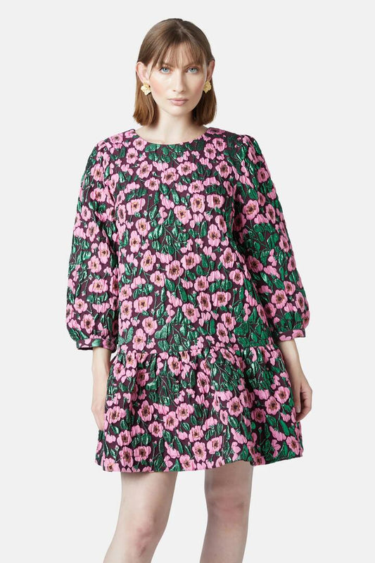 Image of Dresses. Productname: Wild Roses Jacquard Dress in Multi colour by brand - Gorman