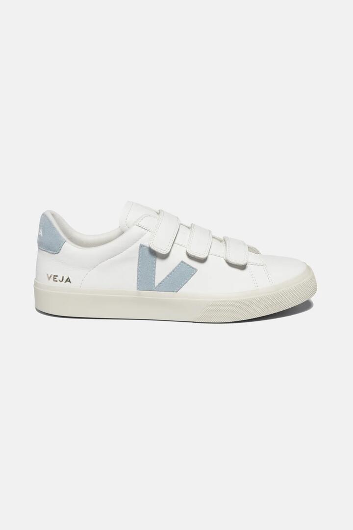 Image of Sneakers. Product name - Recife Logo Steel in Extra White - Steel colour by brand - Gorman