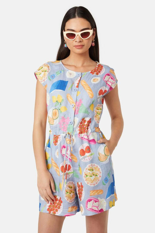 Image of Dresses. Productname: Picnic Blanket Playsuit in Print colour by brand - Gorman