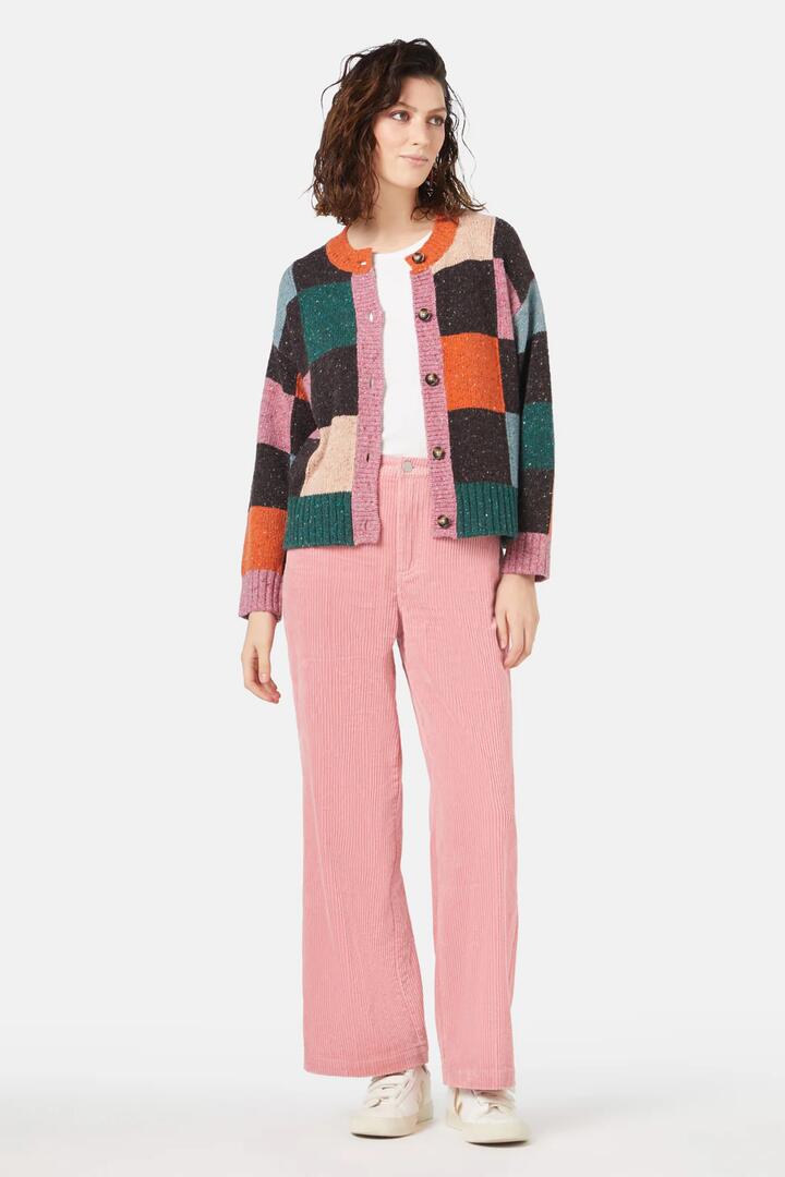 Image of Jeans. Product name - Atlanta Cord Jean in Pink colour by brand - Gorman