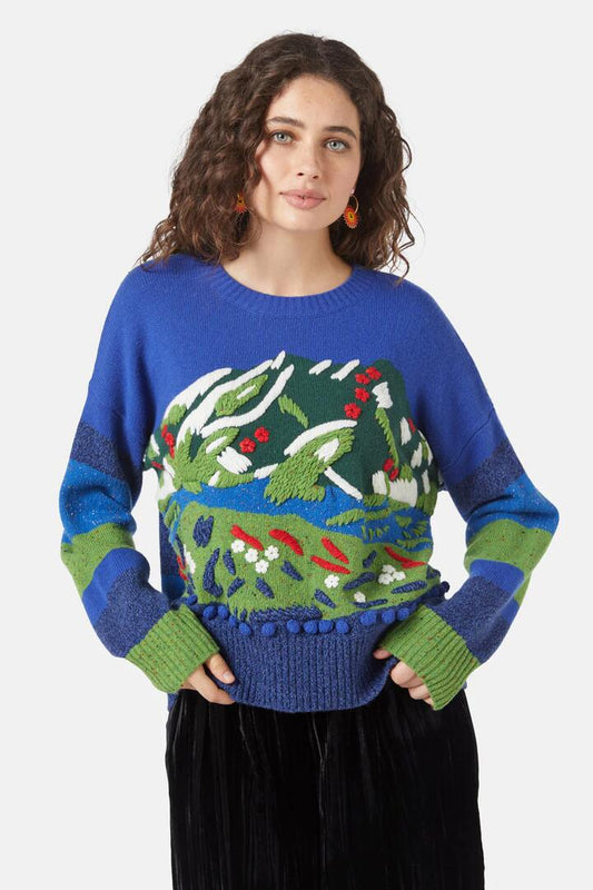 Image of a model wearing Outerwear. Productname: Ranges Jumper in Multi colour by brand - Gorman