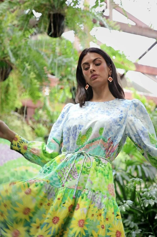 Image of Dresses. Productname: The Simple Life Tiered Dress in Print colour by brand - Gorman