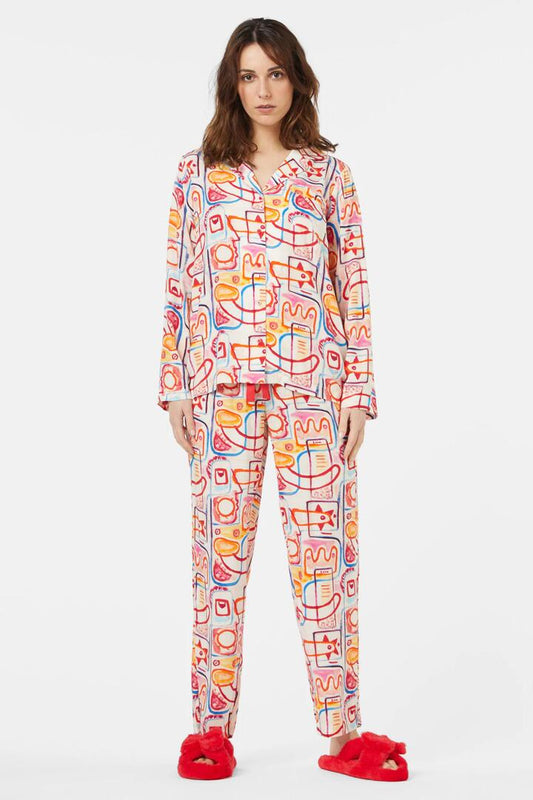 Image of Sleepwear & Loungewear. Productname: Romance Pj Set in Print colour by brand - Gorman