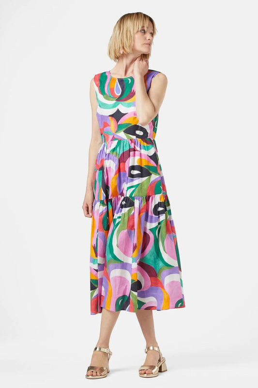 Image of Dresses. Productname: Kaleidoscopic Midi Dress in Print colour by brand - Gorman