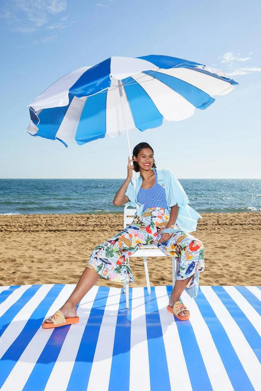 Image of a model wearing Skirts. Productname: Between The Flags Skort in Print colour by brand - Gorman