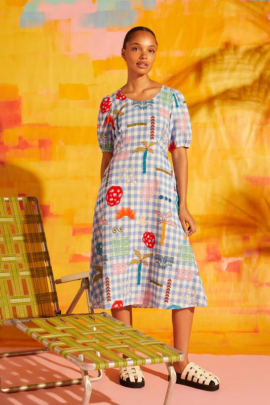 Image of Dresses. Productname: Palmetto Check Dress in Check colour by brand - Gorman