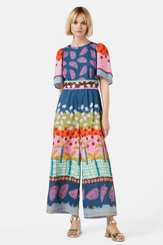 Image of a model wearing Pants. Productname: Palmetto Falsetto Pantsuit in Print colour by brand - Gorman