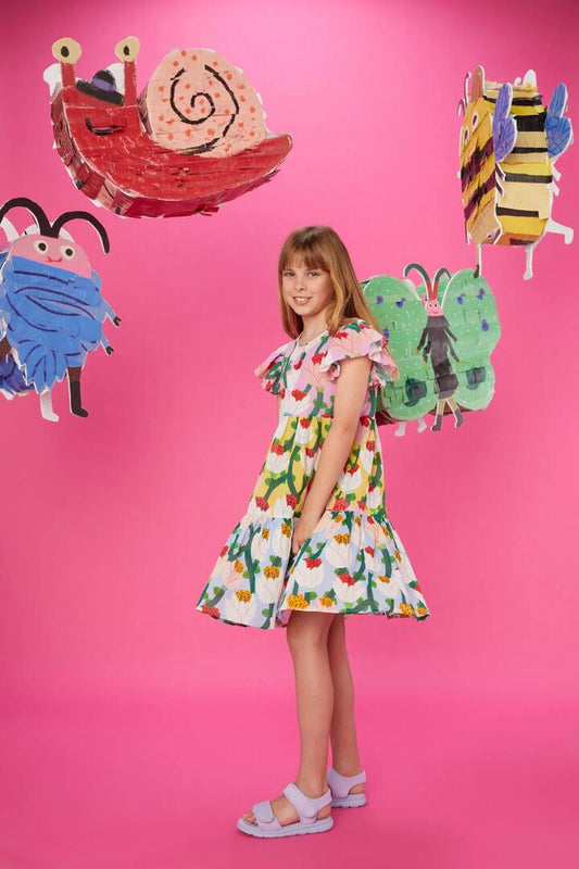 Image of Dresses. Productname: Orchid Kids Splice Dress in Multi colour by brand - Gorman