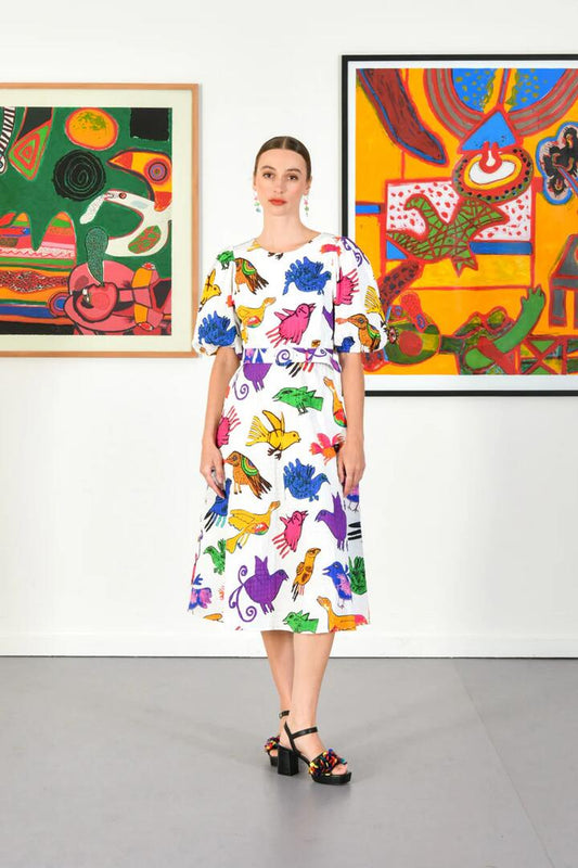 Image of Dresses. Productname: The Birds Dress in Print colour by brand - Gorman