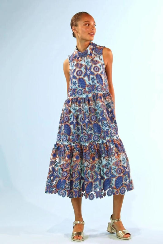 Image of Dresses. Productname: Seasaw Dress in Blue colour by brand - Gorman