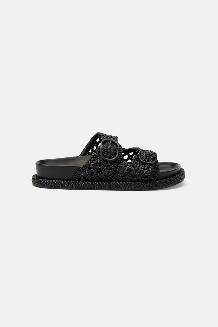 Image of Slippers. Productname: Edge Of Glory Slide in Black colour by brand - Gorman