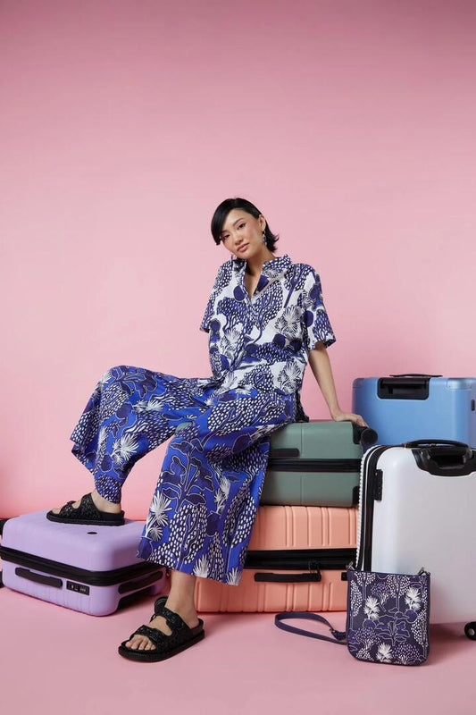 Image of a model wearing Skirts. Productname: Santorini Skort in Print colour by brand - Gorman