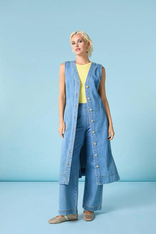 Image of Dresses. Productname: Sunshine State Denim Dress in Light Blue colour by brand - Gorman