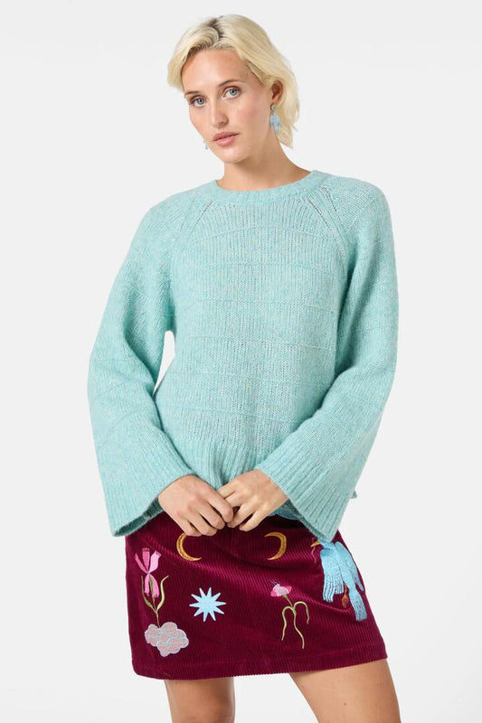 Image of a model wearing Outerwear. Productname: Frost Jumper in Blue colour by brand - Gorman