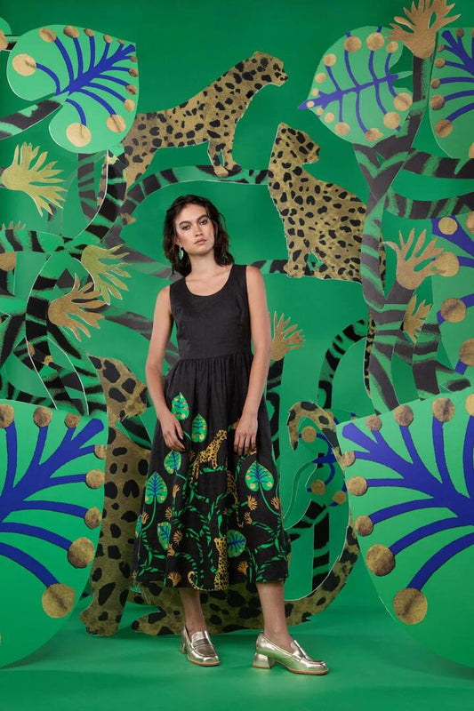 Image of Dresses. Product name - Guardians Long Dress in Print colour by brand - Gorman