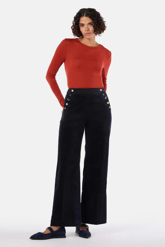 Image of Jeans. Product name - Sailor Moon Cord Jean in Navy colour by brand - Gorman