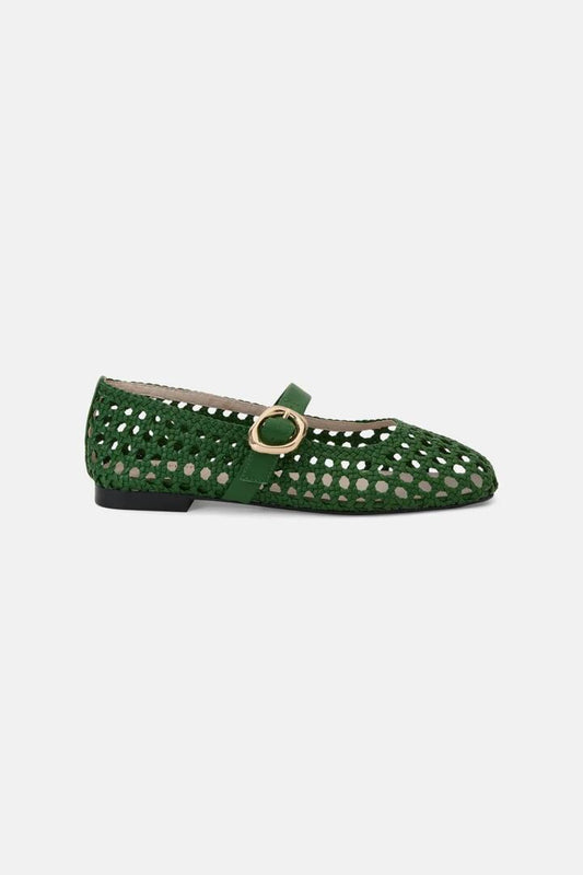 Image of Flats. Productname: Audrey Flat in Green colour by brand - Gorman
