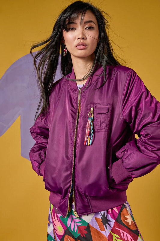 Image of a model wearing Outerwear. Productname: Crafternoon Reversible Jacket in Print colour by brand - Gorman