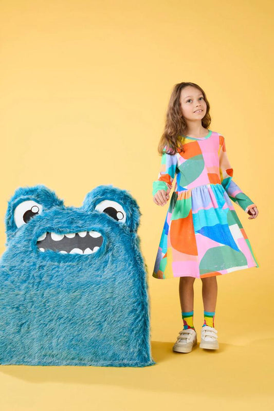 Image of Dresses. Productname: Graphic Geo Kids Dress in Multi colour by brand - Gorman