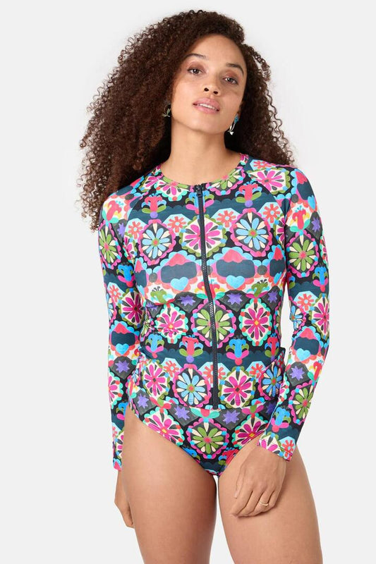 Image of Swimwear. Productname: Friendly Folk Rashie in Print colour by brand - Gorman