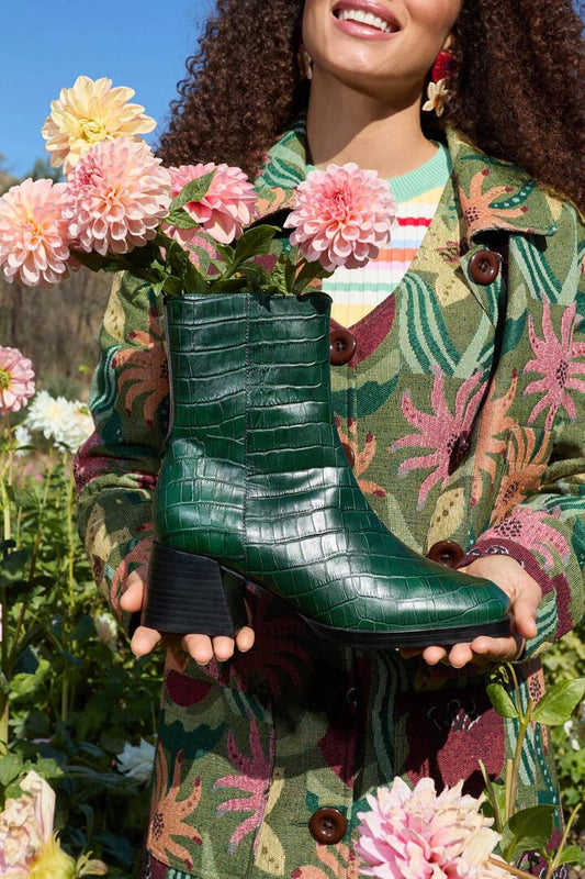 Image of Boots. Productname: Penny Boot - Green in Green colour by brand - Gorman