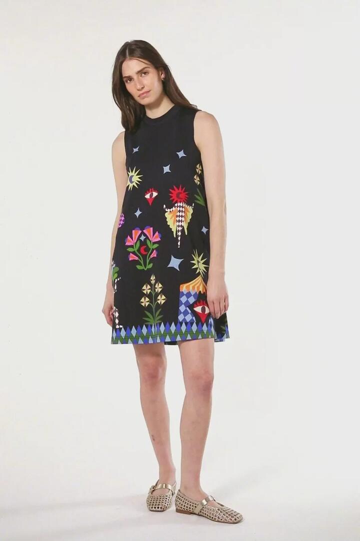 Image of Dresses. Product name - Luna Cirque Jersey Dress in Print colour by brand - Gorman