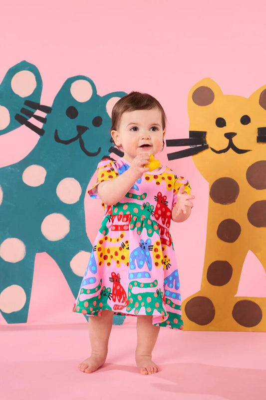 Image of Dresses. Productname: Wiskers Baby Dress in Pink colour by brand - Gorman