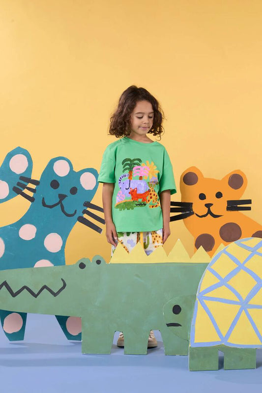Image of T-Shirts. Productname: Forest Kids Tee in Green colour by brand - Gorman