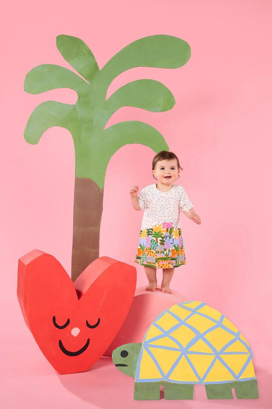 Image of Dresses. Product name - Forest Border Baby Dress in Multi colour by brand - Gorman