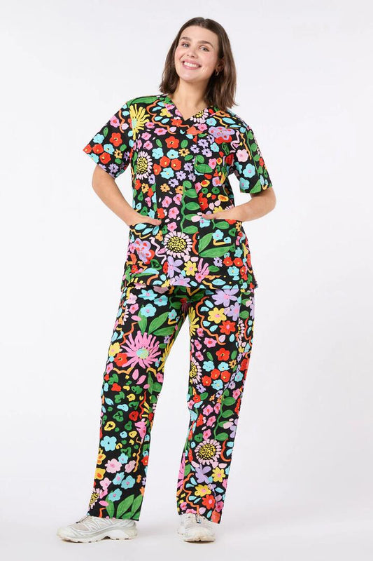 Image of a model wearing Uniforms & Workwear. Productname: Oasis Scrub Set in Multi colour by brand - Gorman