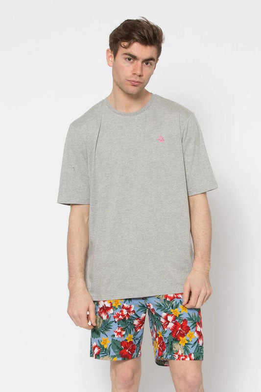 Image of a model wearing Tops. Productname: Oversized Skater Tee in White colour by brand - Dangerfield