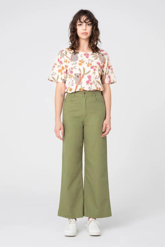 Image of a model wearing Denim. Productname: Zoe Jean in Mango colour by brand - Princess Highway