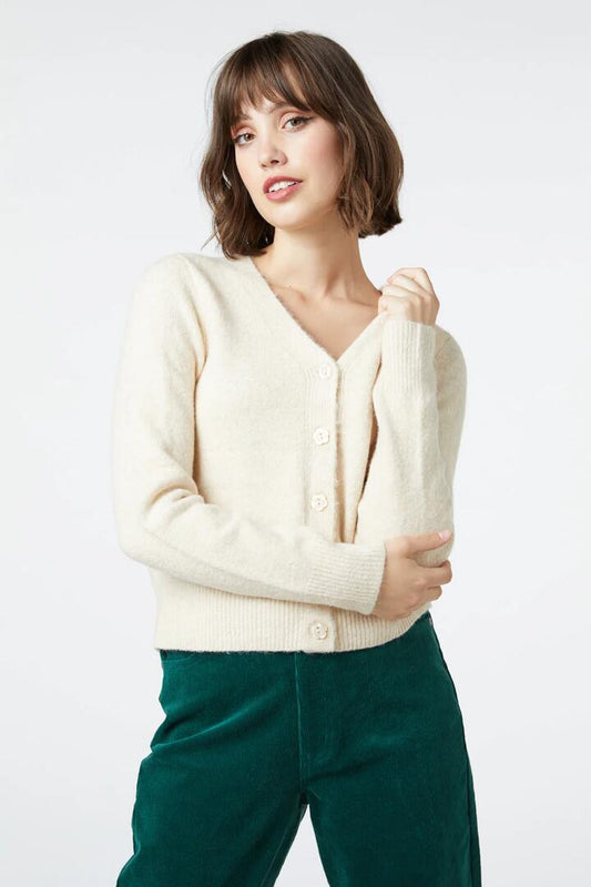 Image of a model wearing Outerwear. Productname: Renee Cardi in Cream colour by brand - Princess Highway