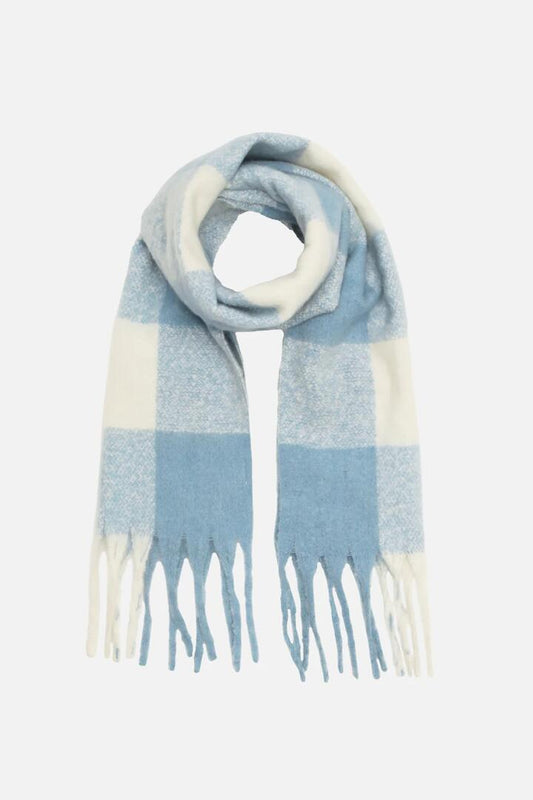 Image of Accessories. Productname: Check Scarf in Blue colour by brand - Princess Highway
