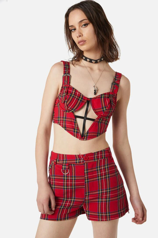 Image of Lingerie. Productname: Blood Moon Corset in Red colour by brand - Dangerfield