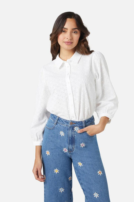 Image of Blouses. Productname: Taya Blouse in White colour by brand - Princess Highway