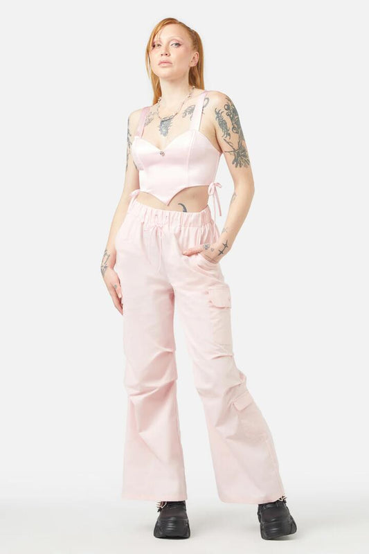 Image of Lingerie. Productname: Slumber Party Corset in Pink colour by brand - Dangerfield