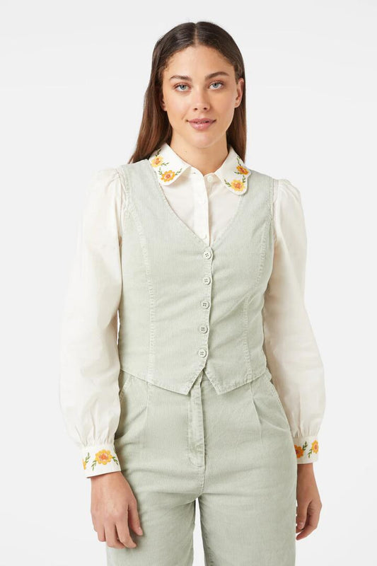 Image of Coats & Jackets. Product name - Joanie Vest in Rose colour by brand - Princess Highway