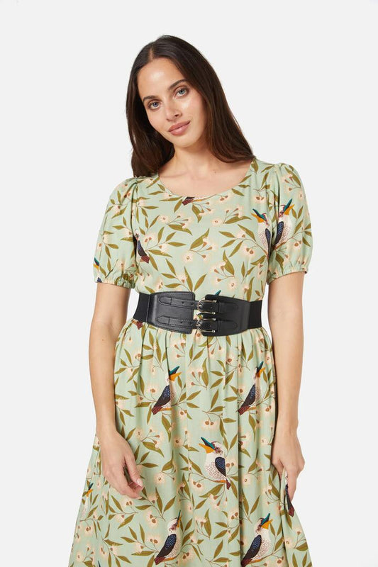 Image of Accessories. Productname: Double Buckle Waist Belt in Tan colour by brand - Princess Highway